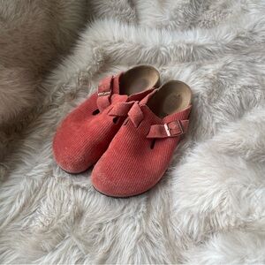 Birkenstock Coral Corduroy